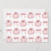 Little Pumpkin Photo Invitation Einladung (Rückseite)