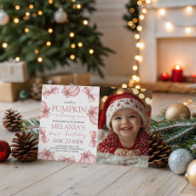 Little Pumpkin Photo Invitation