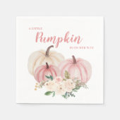 Little Pumpkin Pink Baby Dusche Serviette (Vorderseite)