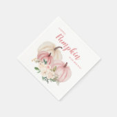 Little Pumpkin Pink Baby Dusche Serviette (Ecke)