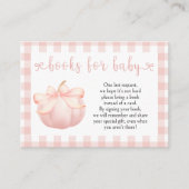 Little Pumpkin Pink Bow Books for Baby Begleitkarte (Vorderseite)