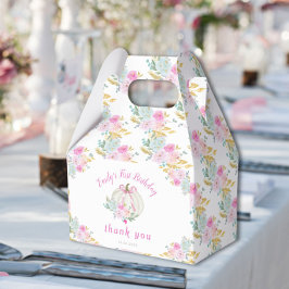 Little Pumpkin Pink Bow Erster Geburtstag Geschenkschachtel