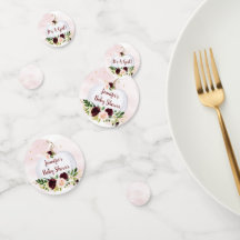 Little Pumpkin Pink Burgundy Gold Baby Dusche