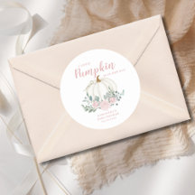 Little Pumpkin Pink Floral Baby Dusche