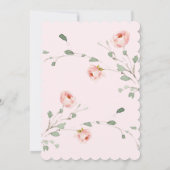 Little Pumpkin Pink Girl Babydusche Einladung (Rückseite)