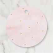 Little Pumpkin Pink Gold Geburtstag Geschenkanhänger (Rückseite)