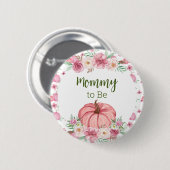 Little Pumpkin Pink Mommy to Be Button - Anpassen (Vorne & Hinten)