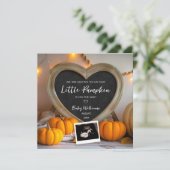 Little Pumpkin Pregnancy Ankündigung (Stehend Vorderseite)