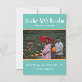 Little Pumpkin Pregnancy Announcement Card