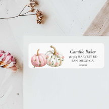 Little Pumpkin Return Mailing Label