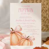 Little Pumpkin, rosa Bug, Coquette Babydusche Einladung