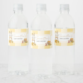 Little Pumpkin Rustic Baby Dusche Wasserflaschenetikett