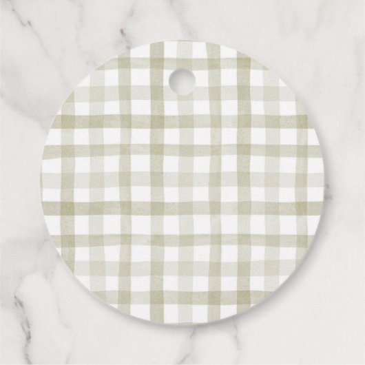 Little Pumpkin Rustic Fall Baby Dusche Geschenkanhänger (Rückseite)