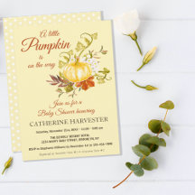 Little Pumpkin Rustic Fall Baby Shower