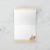 Little Pumpkin Rustic Farm Baby Duschmann Dankeskarte (Innenseite)