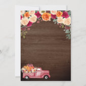 Little Pumpkin Rustic Gender Neutral Baby Dusche Einladung (Rückseite)