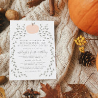 Little Pumpkin Rustic Girl's First Birthday Party