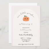Little Pumpkin’s First Birthday Invitation Einladung (Vorne/Hinten)