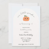 Little Pumpkin’s First Birthday Invitation Einladung (Vorderseite)