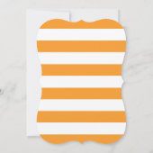 Little Pumpkin Stripe Print Baby Dusche Einladung (Rückseite)
