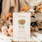 Little Pumpkin Stroller Girl Babydusche Einladung