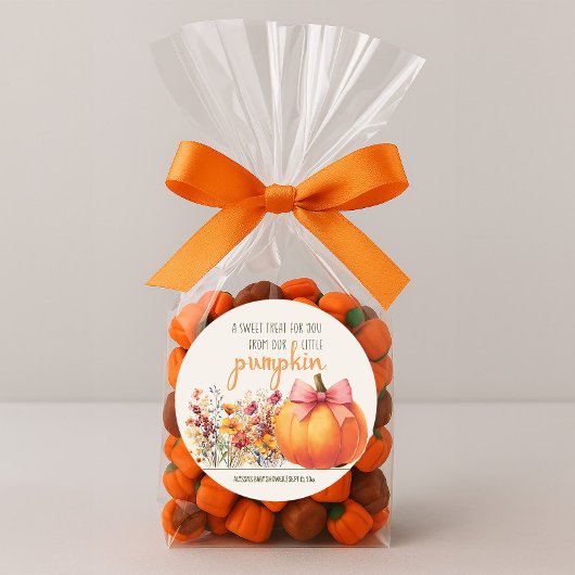 Little Pumpkin Sweet Leckerei Babydusche Runder Aufkleber