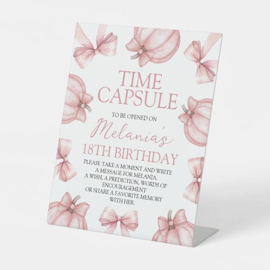 Little Pumpkin Time Capsule Sign Sockelschild (Vorderseite)