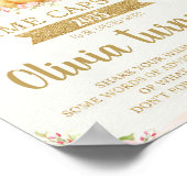 Little Pumpkin Time Kapsel Plakatzeichen Poster (Ecke)