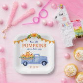 Little Pumpkin Triplet Boy Baby Dusche Pappteller (Party)