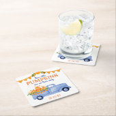 Little Pumpkin Triplet Boy Baby Dusche Rechteckiger Pappuntersetzer (Vor Ort)