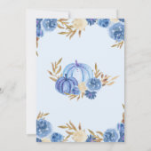 Little Pumpkin Truck Fall Baby Boy Dusche Einladung (Rückseite)