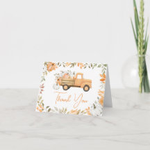 Little Pumpkin Truck Fall Baby Dusche