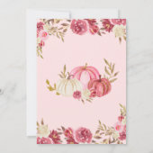 Little Pumpkin Truck Fall Baby Dusche Einladung (Rückseite)