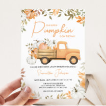 Little Pumpkin Truck Fall Baby Dusche