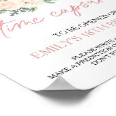 Little Pumpkin Turning One Capsule Sign Poster (Ecke)