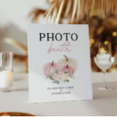 Little Pumpkin Turning One Fotobooth Sign Poster