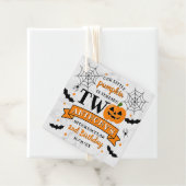 Little Pumpkin Turning Two Halloween 2. Geburtstag Geschenkanhänger (Beispiel)