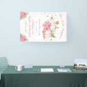 Little Pumpkin Twin Girl Baby Sprinkle Banner (Messe)