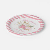 Little Pumpkin Twin Girl Babydusche Pappteller (Schrägansicht)