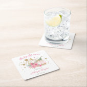 Little Pumpkin Twin Girl Babydusche Rechteckiger Pappuntersetzer (Vor Ort)