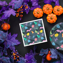 Little Pumpkin und lustiges Ghosts-Halloween-Party Serviette