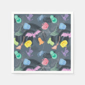 Little Pumpkin und lustiges Ghosts-Halloween-Party Serviette (Vorderseite)