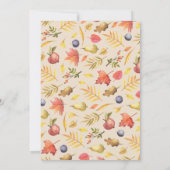 Little Pumpkin Vierte Geburtstagsparty Einladung (Rückseite)