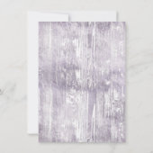 Little Pumpkin | Violet Lila Rustikale Babydusche Einladung (Rückseite)