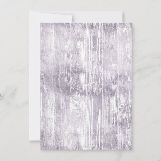 Little Pumpkin | Violet Lila Rustikale Babydusche Einladung (Rückseite)