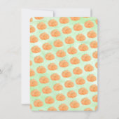 Little Pumpkin Wasserfarbe Halloween Kinderdusche Einladung (Rückseite)