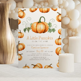 Little Pumpkin Whimsical Baby Shower Einladung