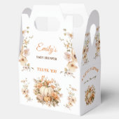 Little Pumpkin White Pastel Baby Duschkabine Geschenkschachtel (Geöffnet)