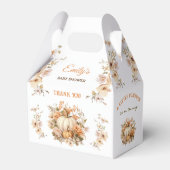 Little Pumpkin White Pastel Baby Duschkabine Geschenkschachtel (Vorderseite)