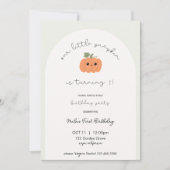 Little Pumpkins erste Einladung zum Geburtstag (Vorderseite)